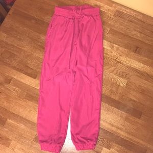 Girls pink joggers size small 6/6x